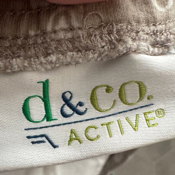 Plus Size 3X Skort Beige White Print Cotton Pockets - Picture 2 of 4